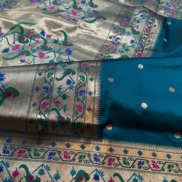 Paithani silk saree | Wedding saree | Party saree | - Picture 5 of 12